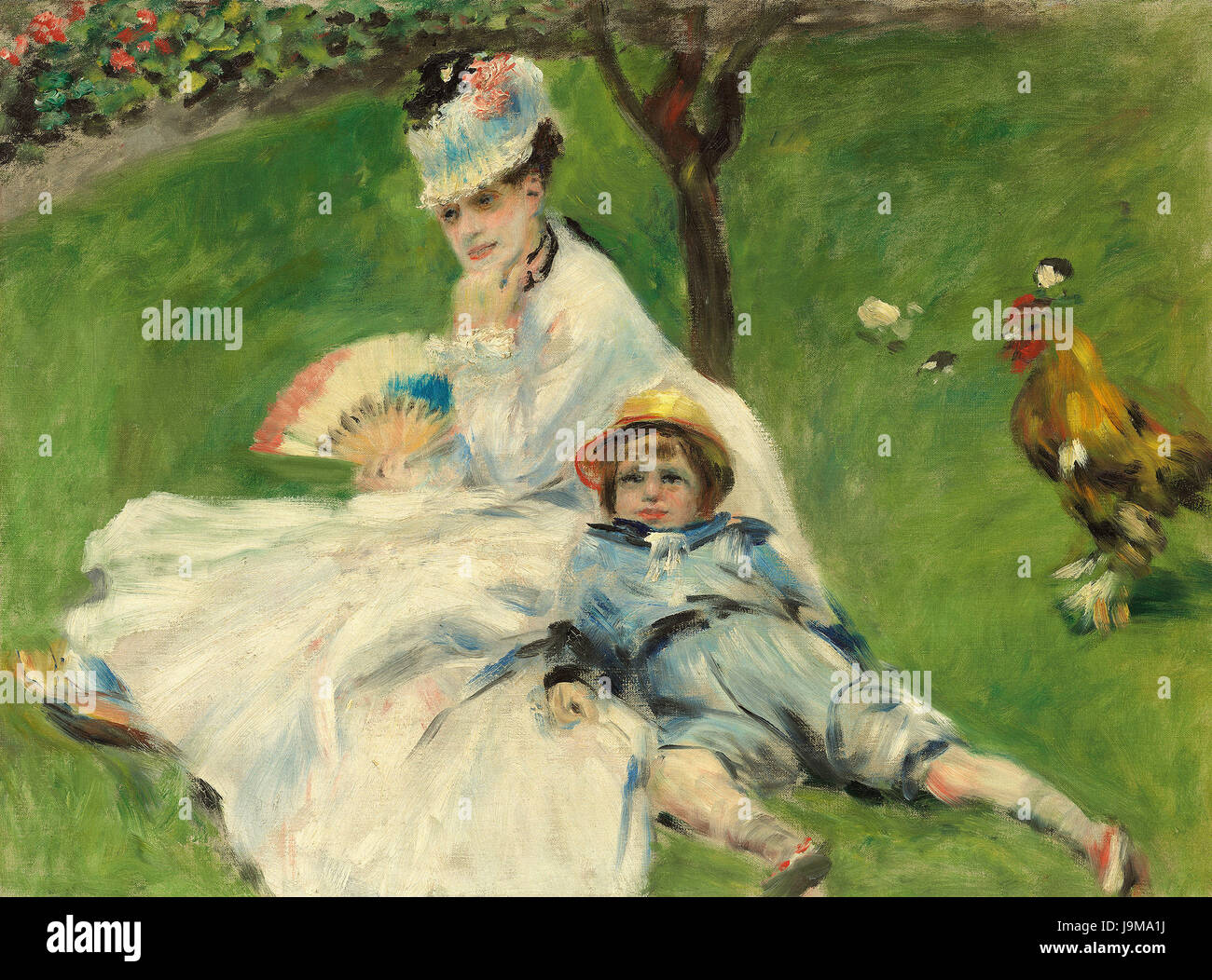 Claude Monet - Madame Monet et son fils Banque D'Images