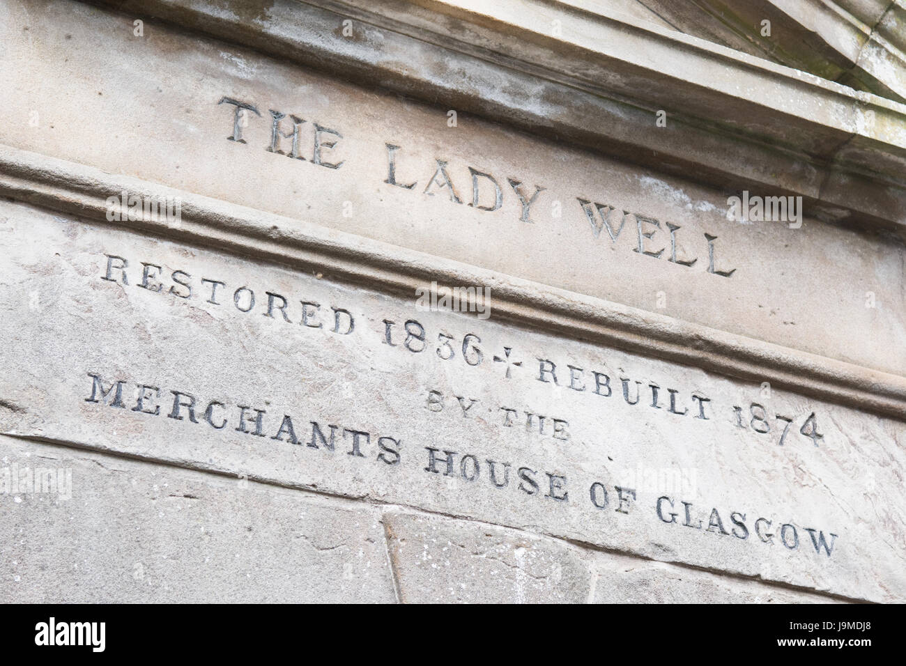 La dame bien, Glasgow, Écosse, Royaume-Uni Banque D'Images