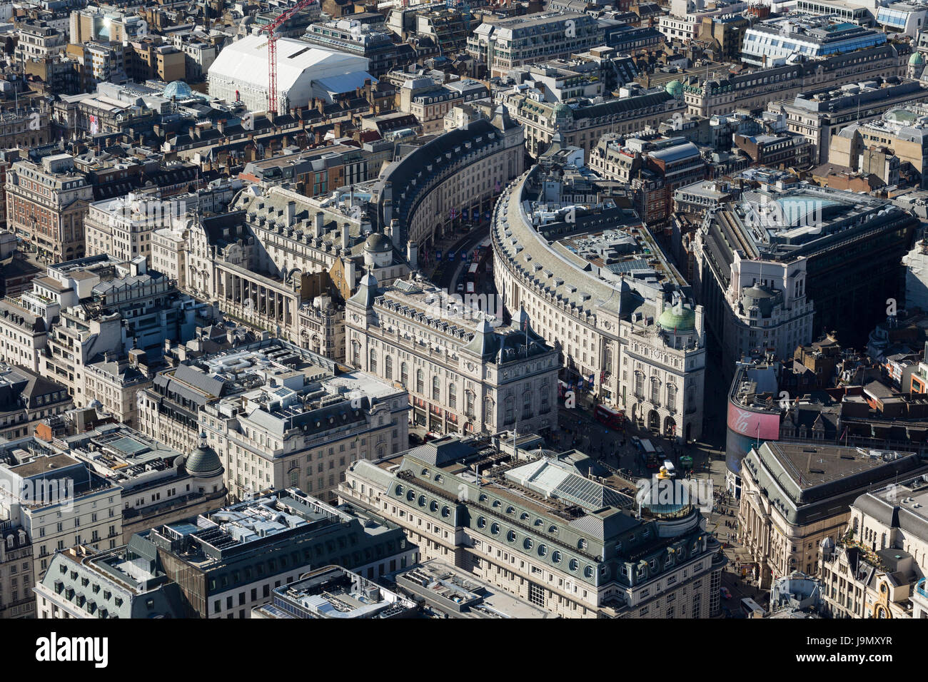 Regents Street dans le West End de Londres. Les façades classé dans la catégorie 2 par l'architecte John Nash Banque D'Images