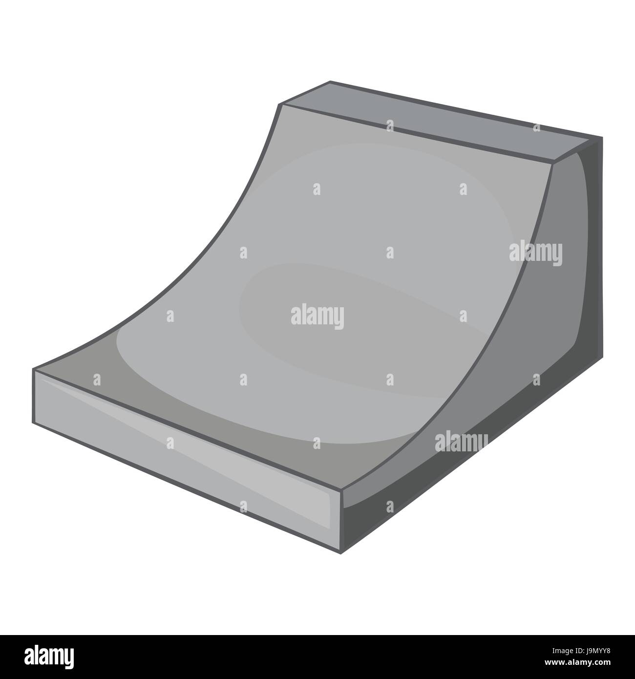 Tremplin pour l'icône du snowboard Illustration de Vecteur