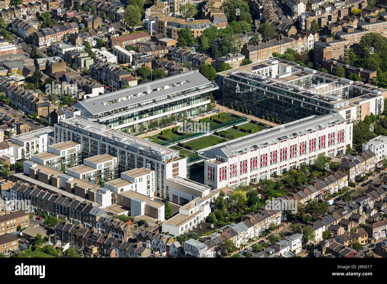 Highbury, l'ancien stade du Club d'Arsenal a été transformé en appartements et appartements. Islington, Londres N5 Banque D'Images