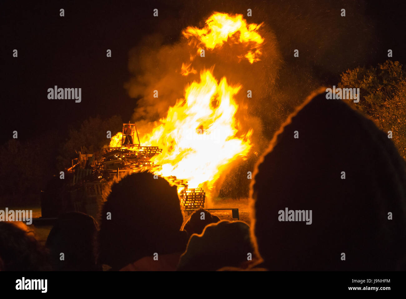 La nuit de Guy Fawkes, Braintree, Essex, Angleterre, RU Banque D'Images