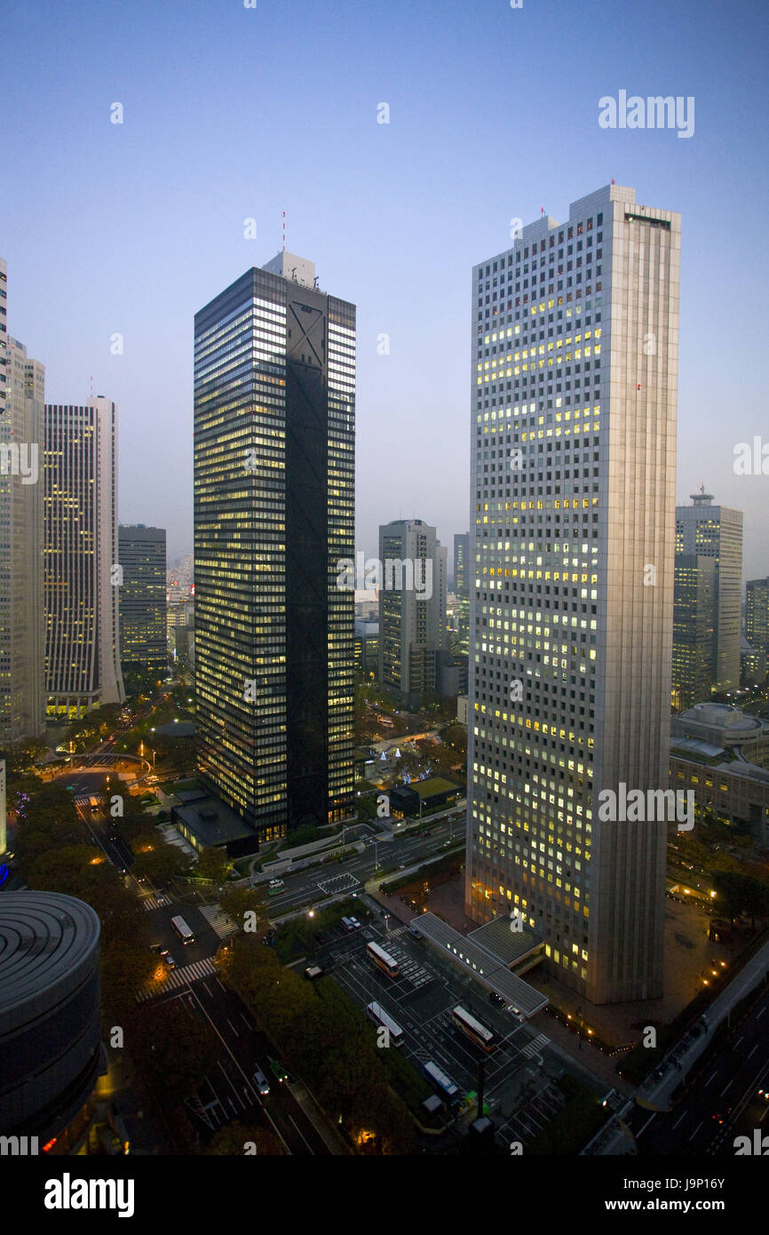 Le Japon,Tokyo, Shinjuku District,Côté ouest,Sumitomo Mitsui Building, Bâtiment, Banque D'Images