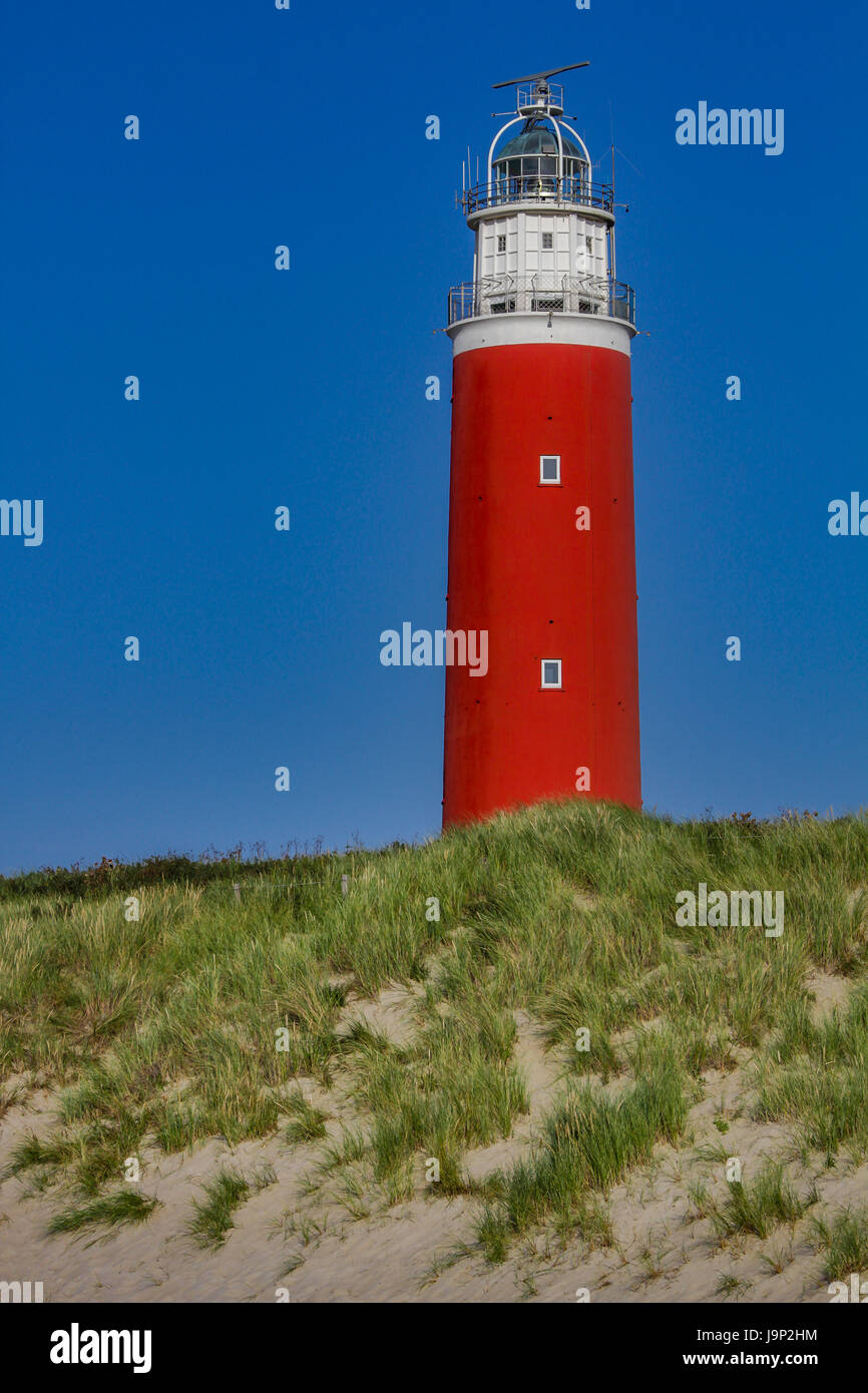 Phare Eierland, Texel, Pays-Bas Banque D'Images