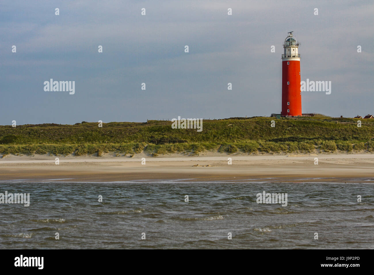 Phare Eierland, Texel, Pays-Bas Banque D'Images