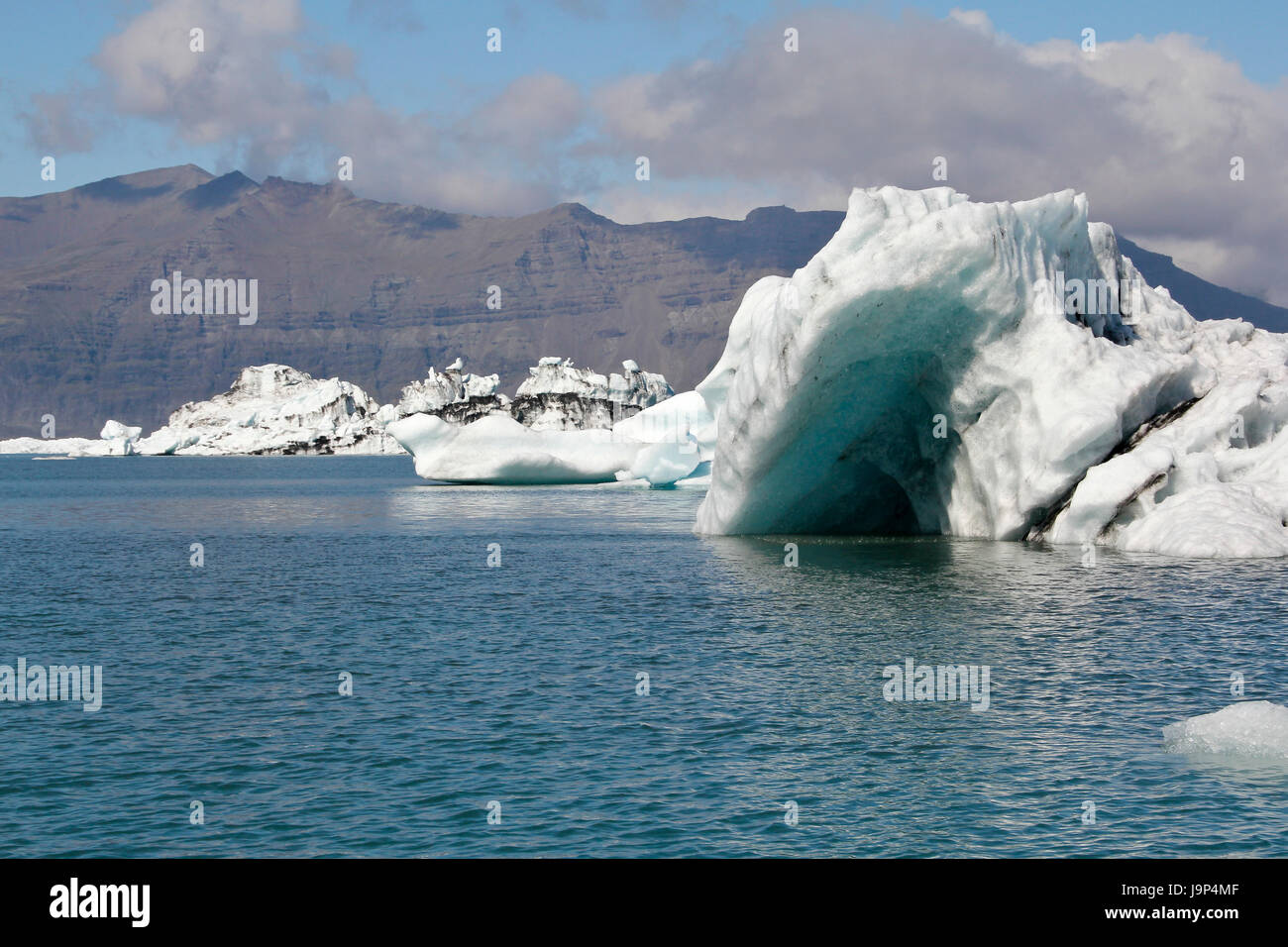 L'arctique, l'islande, glacier, iceberg, l'eau douce, le lac, la navigation intérieure, l'eau, Banque D'Images