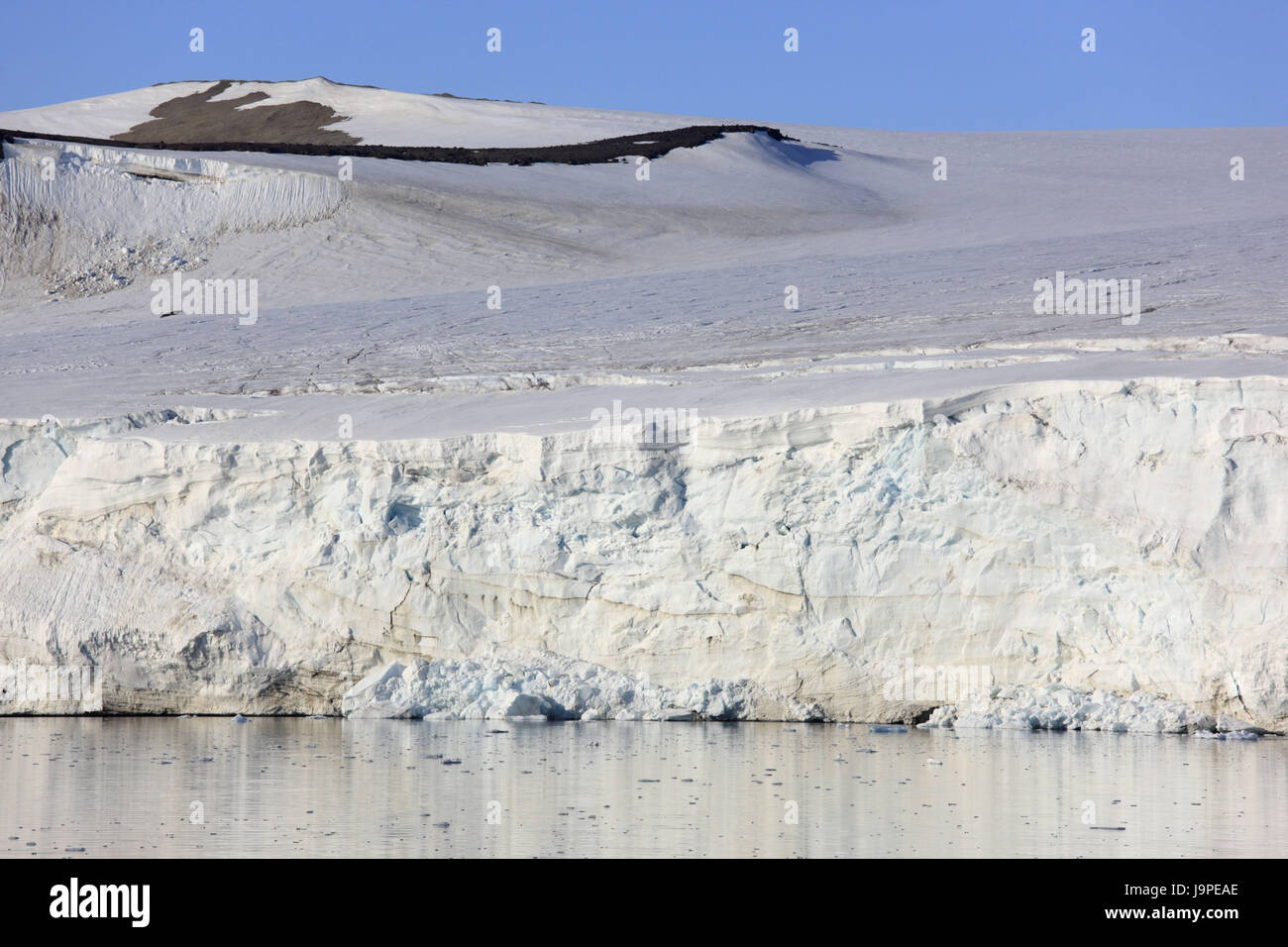 La Norvège, Svalbard Spitzberg,Hinlopenstrasse,,Torellneset Augustabucht,,paysage côtier,glacier, Banque D'Images