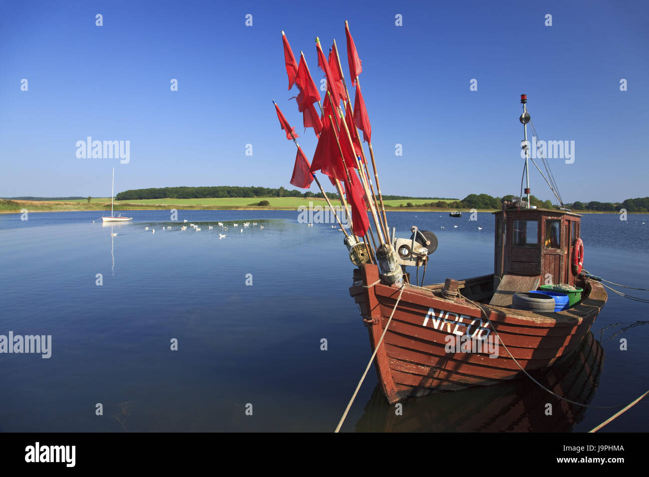 Allemagne,1,l'île de Rügen en mer Baltique,Nouveau,Reddevitz,bateau de pêche, Banque D'Images