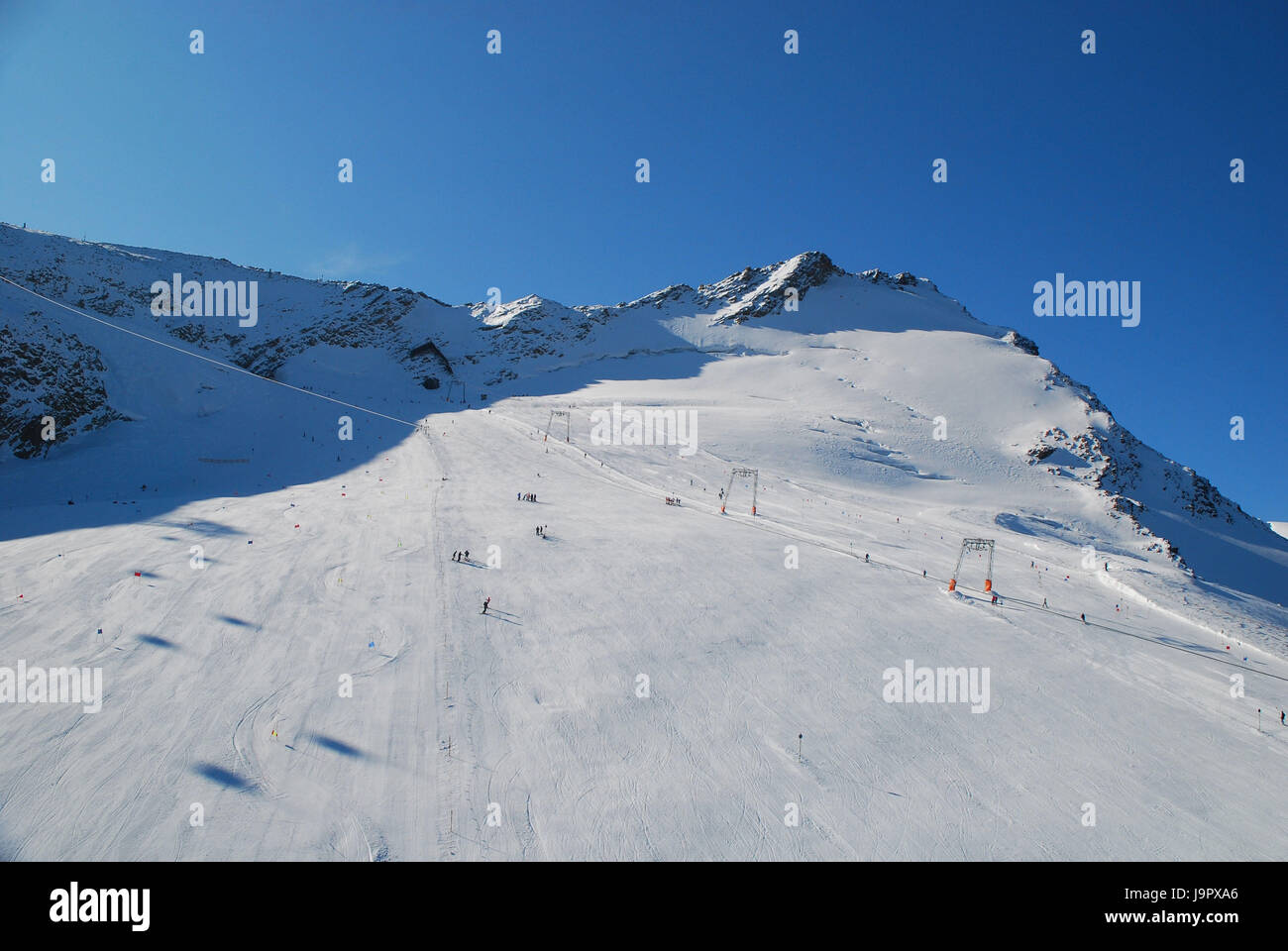L'Autriche, Tyrol Ötztal,ski,ski,Rettenbachgletscher,pistes, Banque D'Images