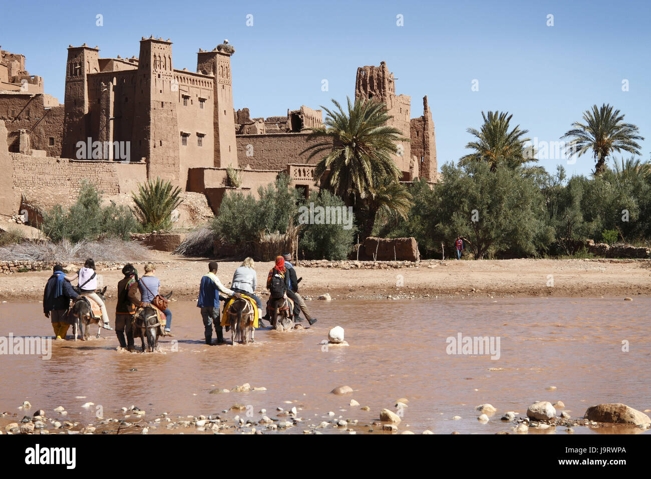 Ait Benhaddou,Maroc, Banque D'Images