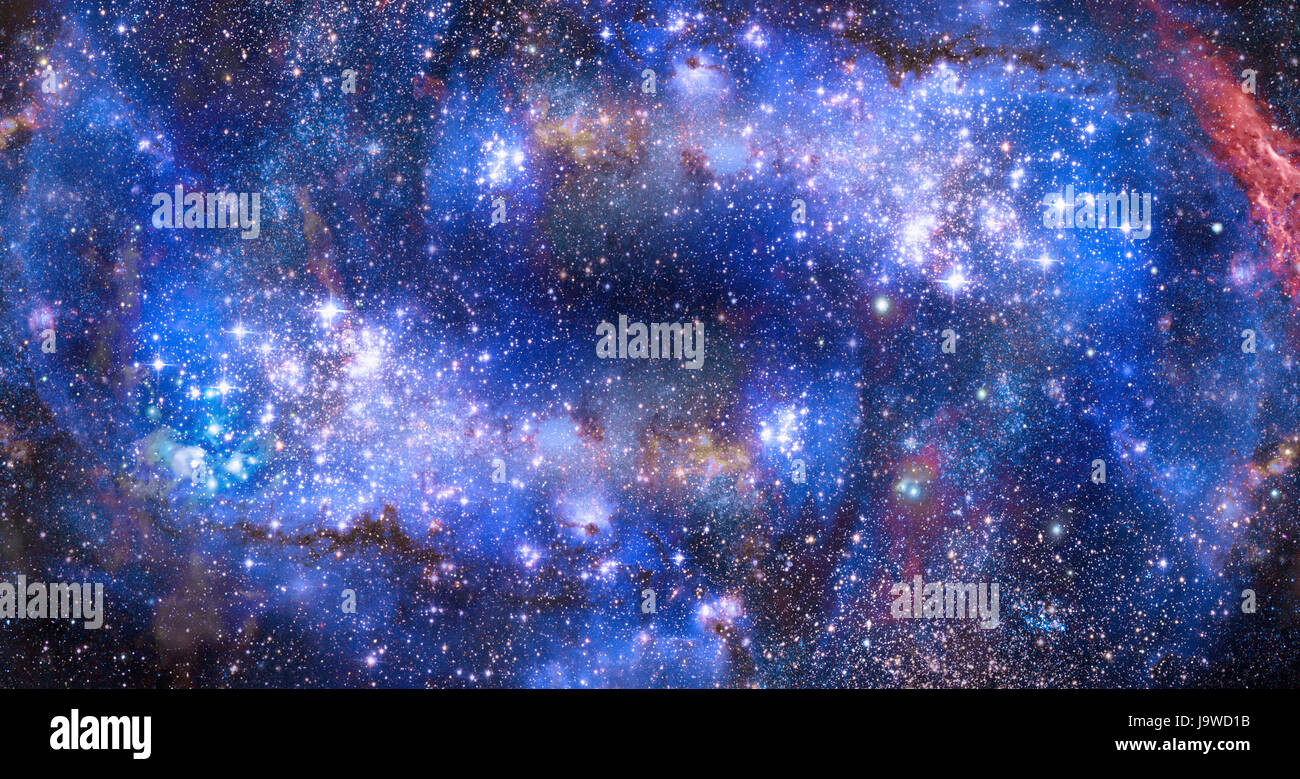 L'espace, nuage, galaxie, étoiles, des astérisques, firmament, ciel, espace, nuit, Banque D'Images