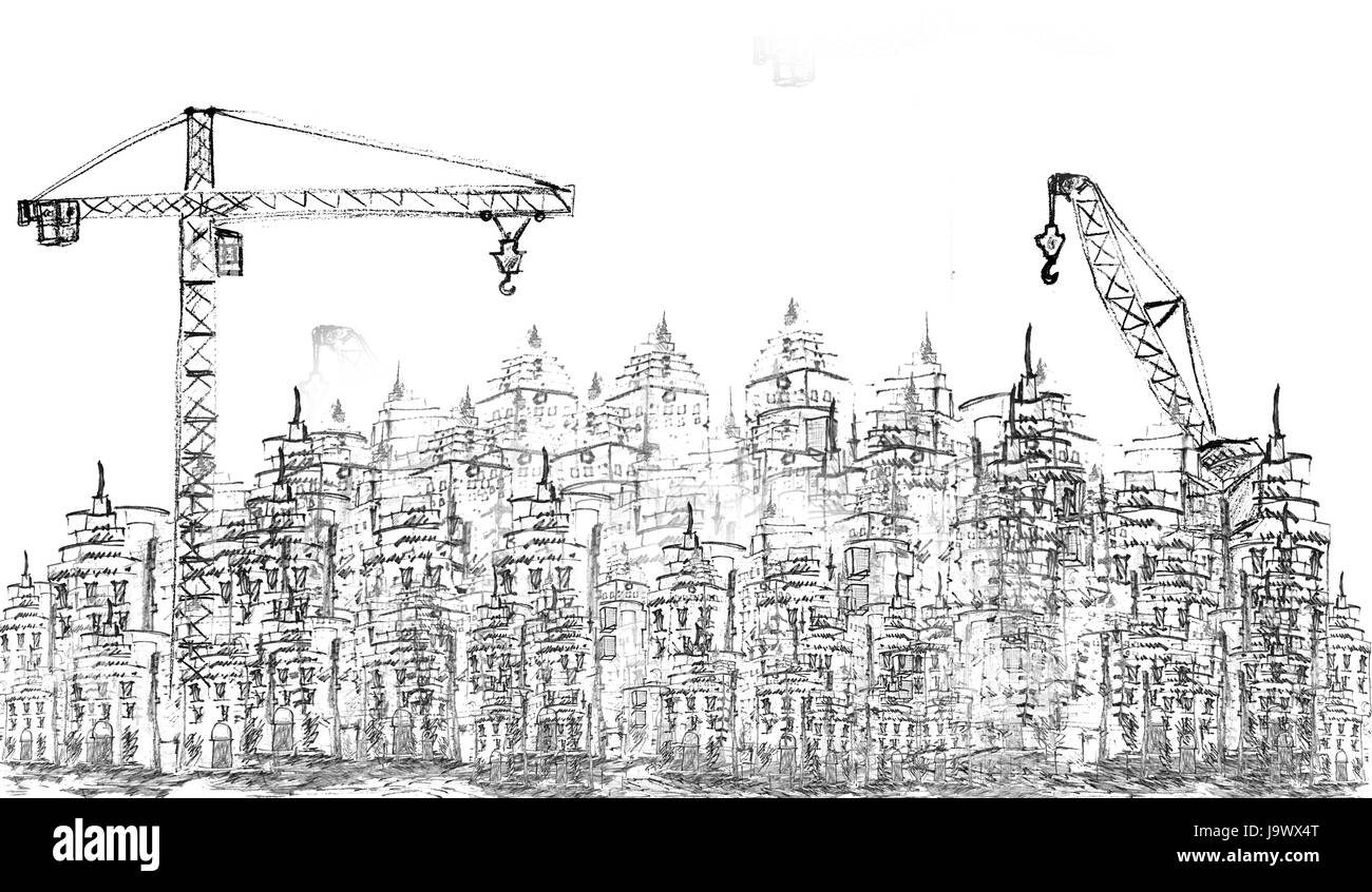 2 point de vue d'architecture Banque D'Images