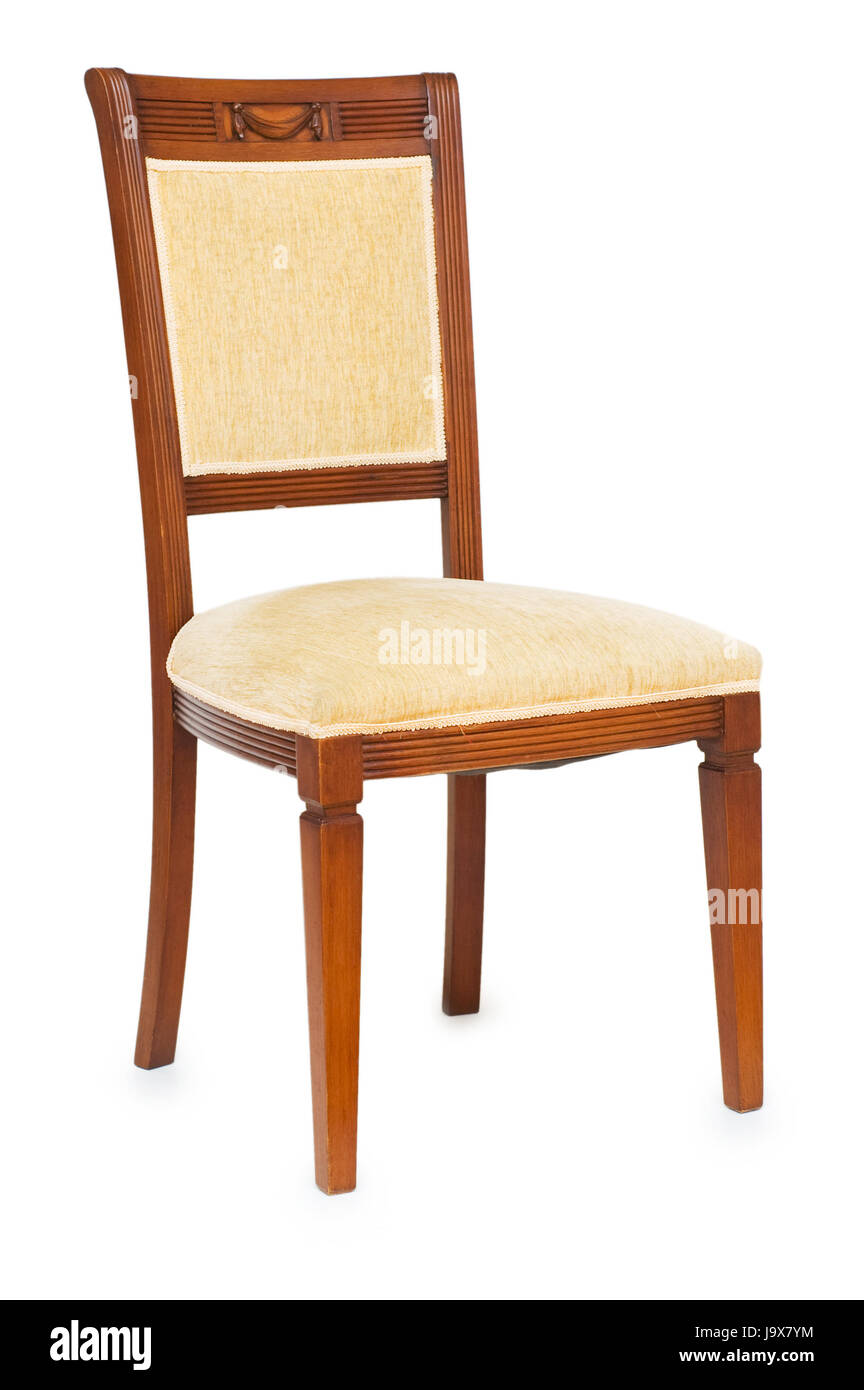 Fauteuil, objet, seul, isolé, meubles, moderne, modernité, bois, Banque D'Images