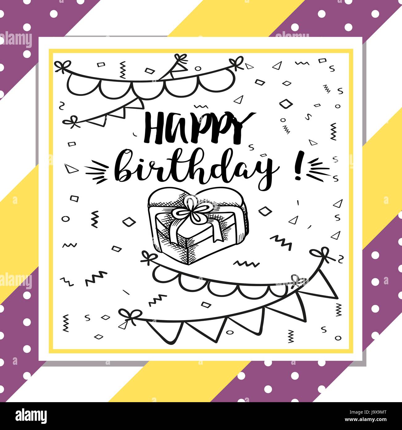 Joyeux Anniversaire Carte De Souhaits Avec Des Bonbons Image Vectorielle Stock Alamy Joyeux Anniversaire Carte De Souhaits Avec Des Bonbons Image Vectorielle Stock Alamy
