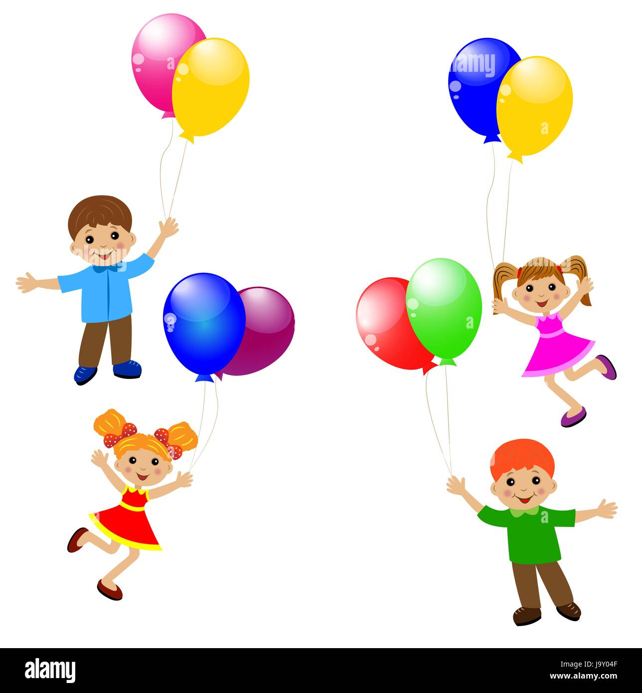 Petit Enfant Avec Le Ballon Illustration de Vecteur - Illustration