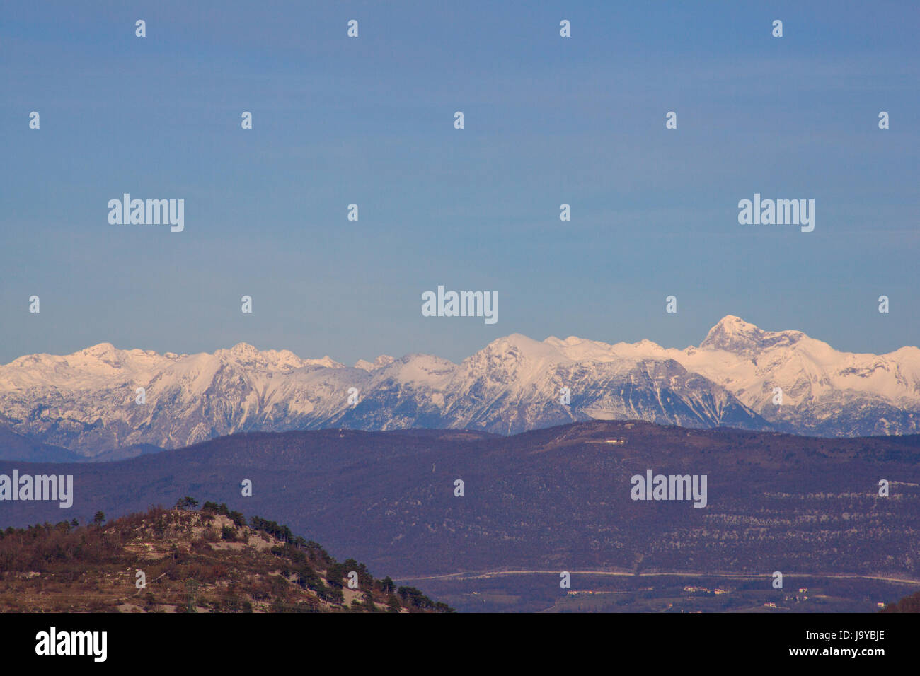 Alpes, couvert, neige, montagne, Italie, nature, hiver, Alpes, couverts, météo, Banque D'Images