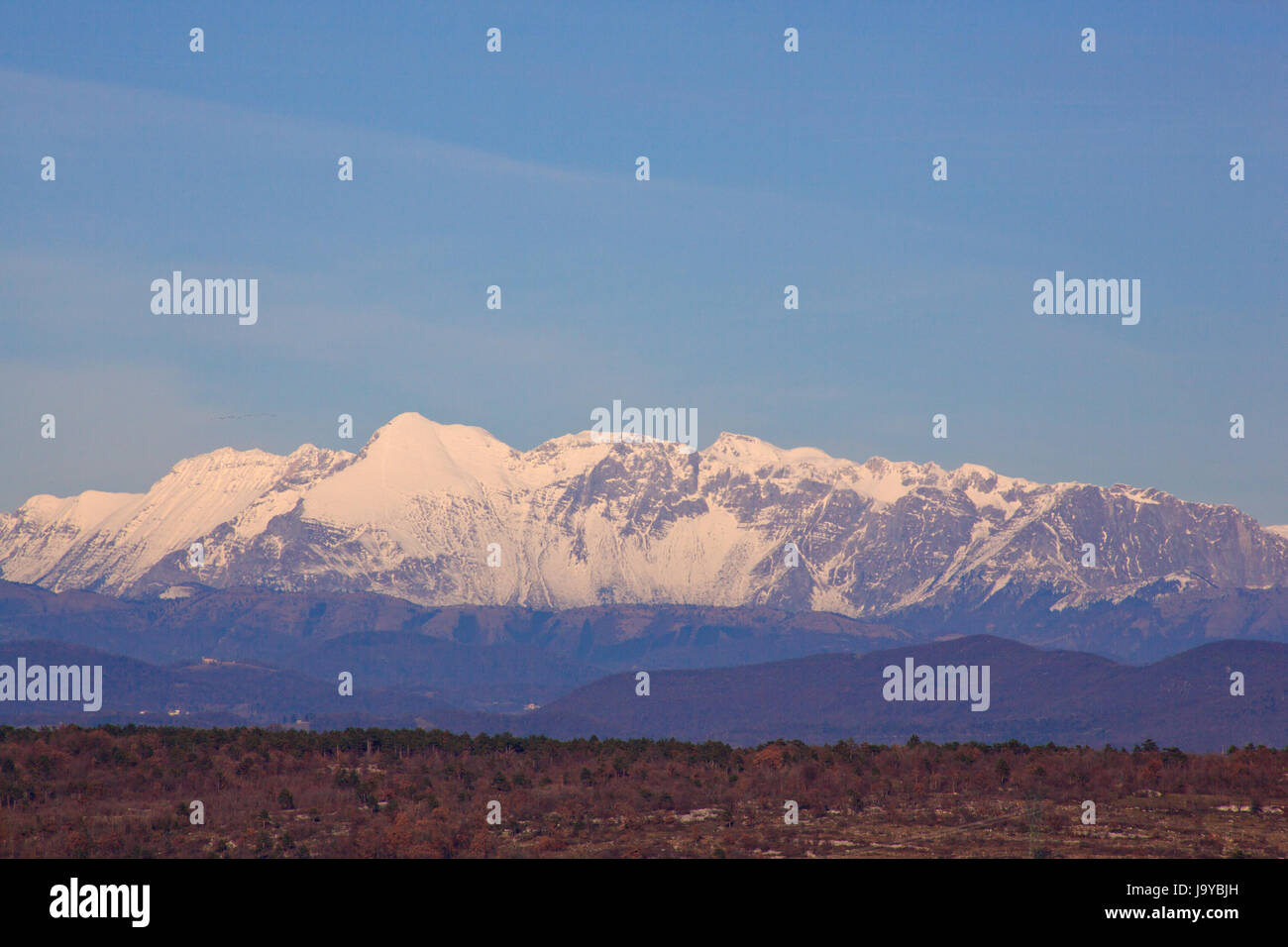 Alpes, couvert, neige, montagne, Italie, nature, hiver, Alpes, couverts, météo, Banque D'Images
