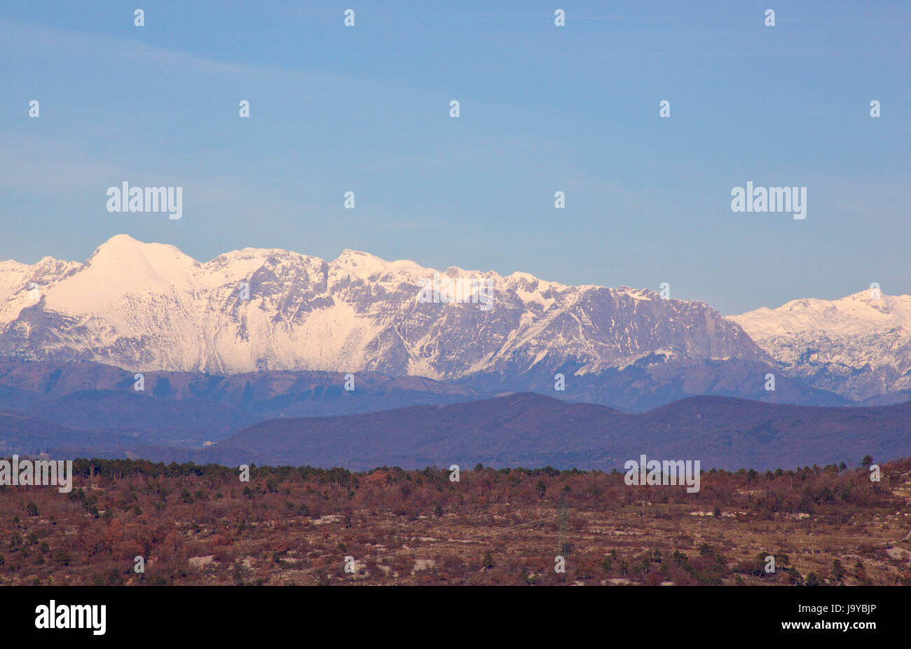 Alpes, couvert, neige, montagne, Italie, nature, hiver, Alpes, couverts, météo, Banque D'Images