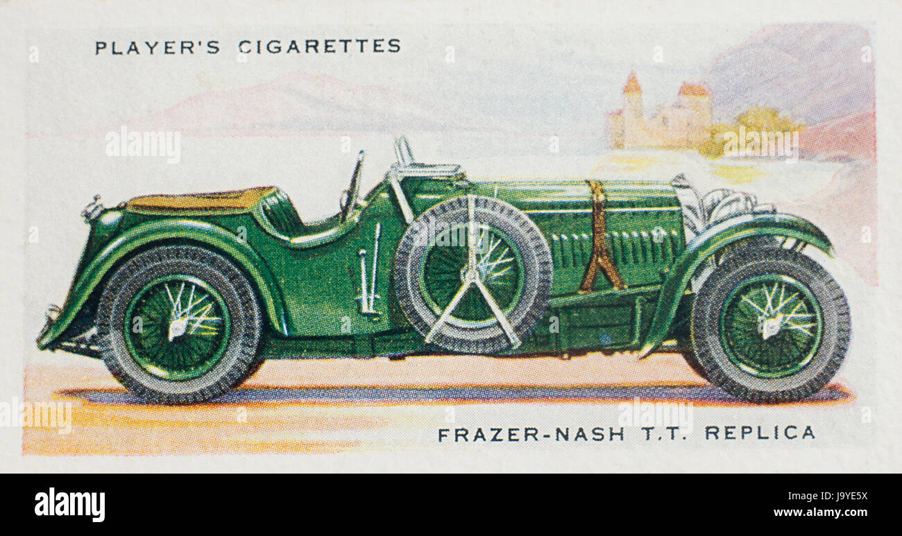 T.T.Frazer-Nash cigarette réplique joueurs de cartes 1937 Deuxième série de voitures Banque D'Images
