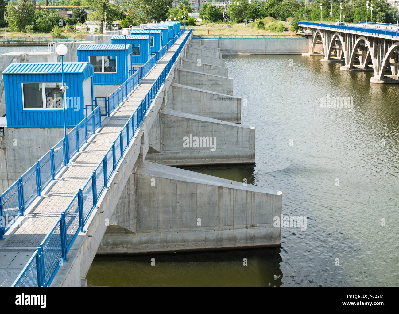 Gare, bleu, de l'environnement, de l'environnement, de l'industrie, de l'industrie, l'ingénierie, Banque D'Images