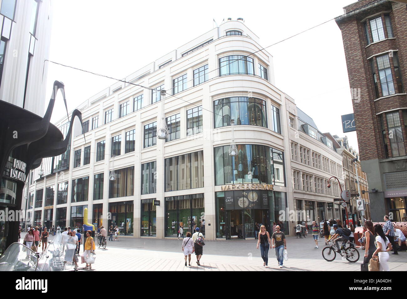 Marks & Spencer Den Haag, Grote Marktstraat, centre de Den Haag (La Haye), aux Pays-Bas. Banque D'Images