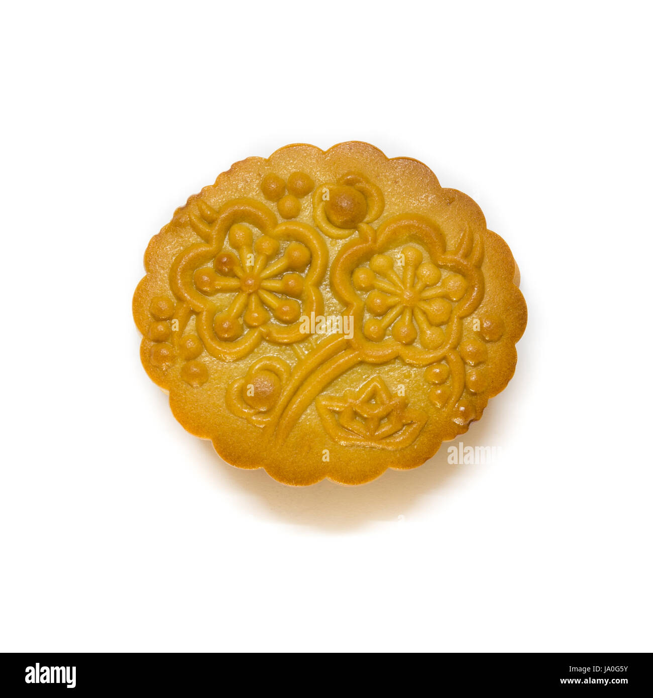 Mid-Autumn Festival de gâteau de lune isolé sur fond blanc. clipping path Banque D'Images Mid-Autumn Festival de gâteau de lune isolé sur fond blanc. clipping path Banque D'Images