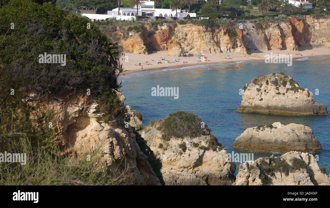Vues de Joao De Arens Plage en Algarve Praia de João deArens Banque D'Images