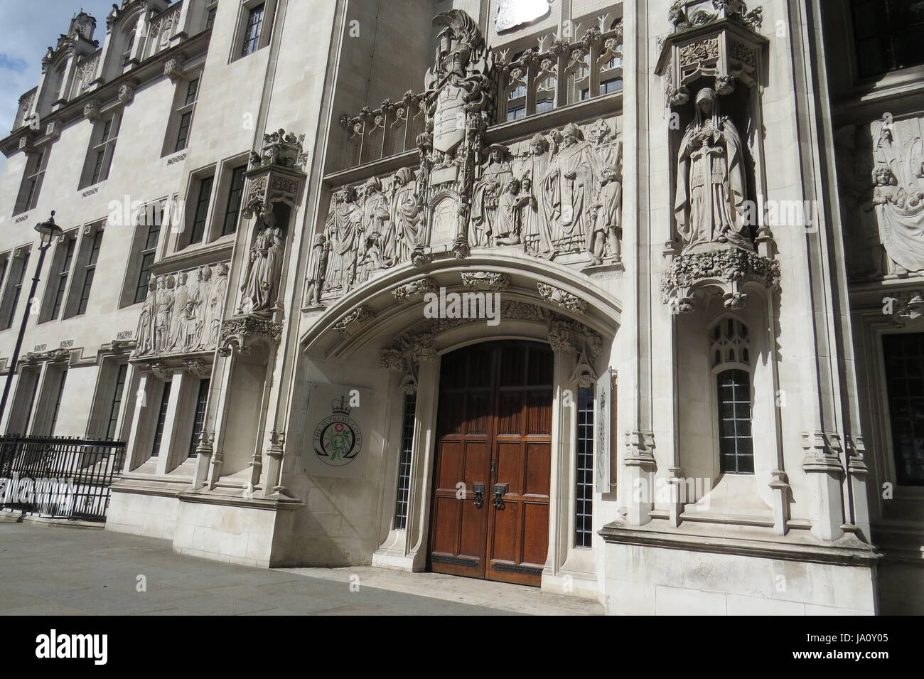 Cour suprême de justice du Royaume-Uni dans la construction Peu George Street, Parliament Square, Londres. Photo : Tony Gale Banque D'Images