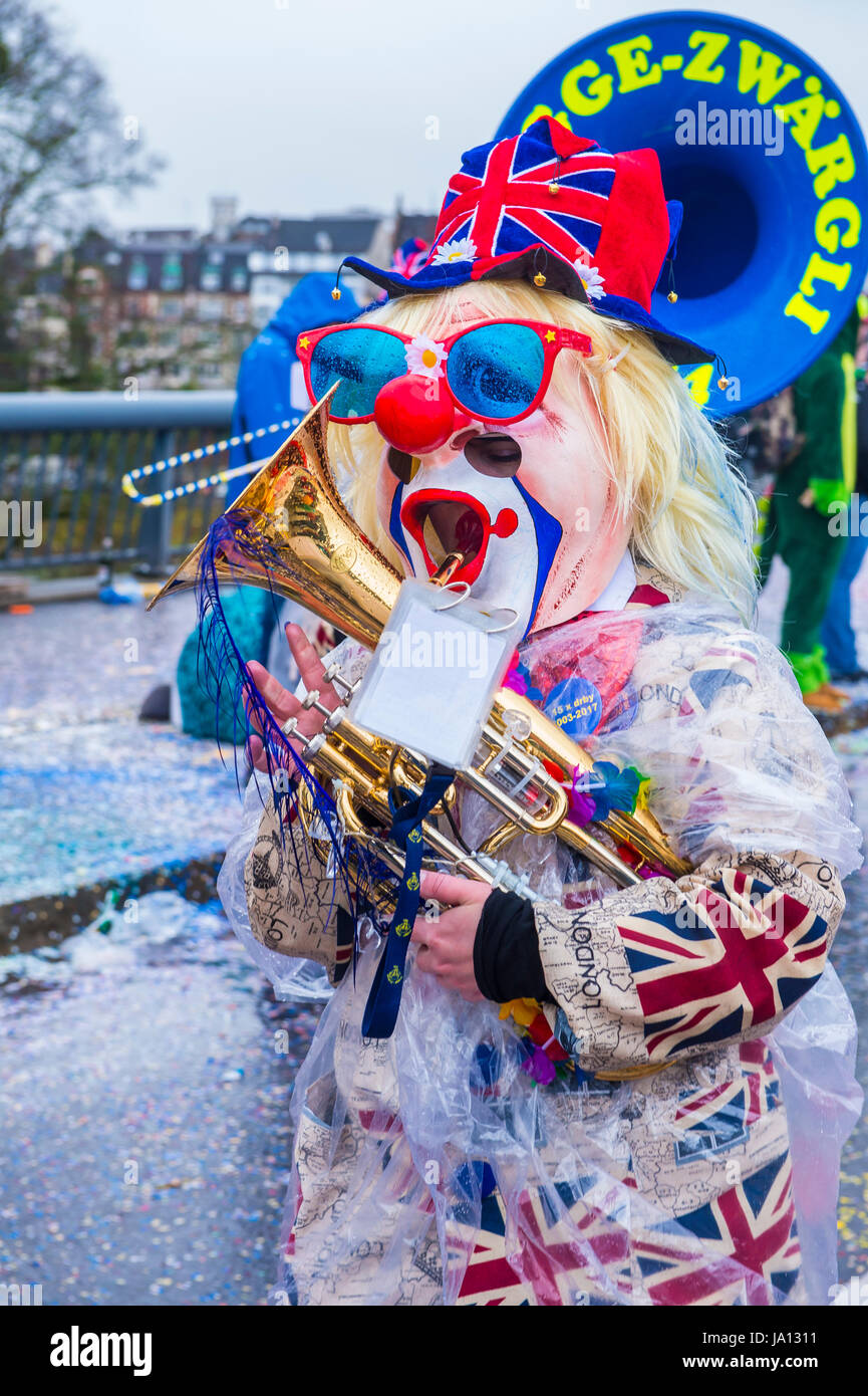 Participant au carnaval de Bâle à Bâle , Suisse Banque D'Images