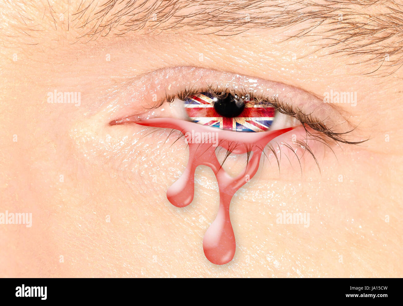 Royaume-uni pleurer eye Banque D'Images