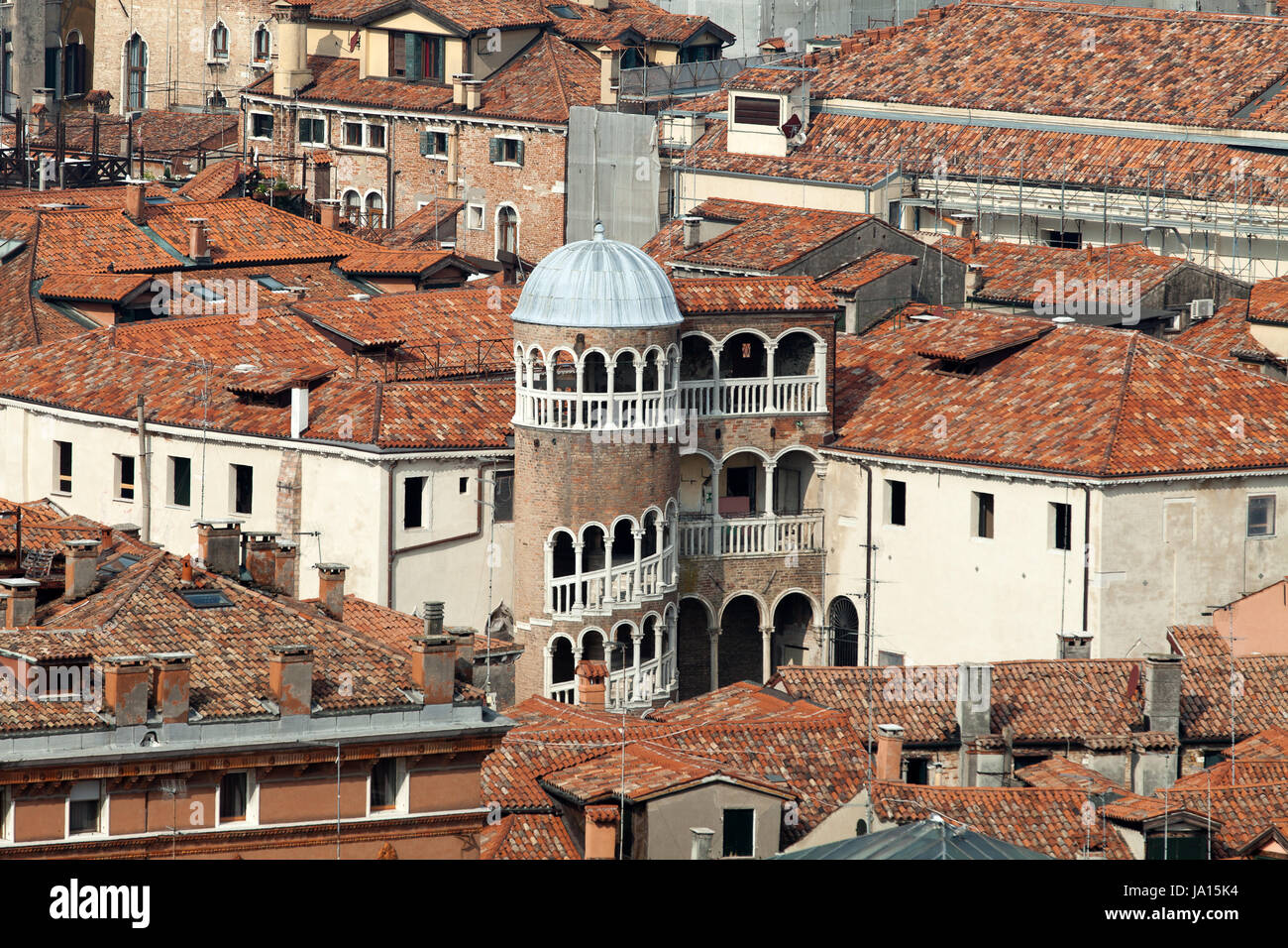 Venise, spirale, del, Italie, maison, édifice, tour, historique, l'art, pierre, Banque D'Images