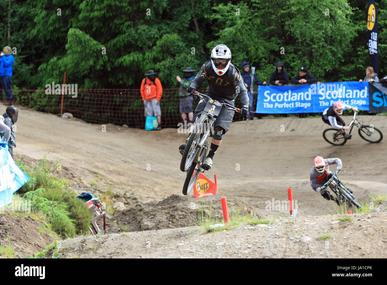 Fort William, Écosse. 3 juin, 2017. Felix Beckeman en action au cours de la World Series 4X à Fort William. © Malcolm Gallon/Alamy Live News Banque D'Images