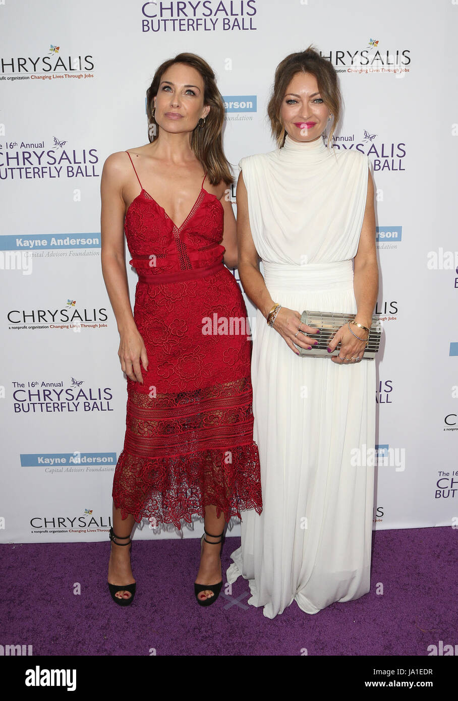 BRENTWOOD, CA Juin 03- Claire Forlani, Rebecca, Gayheart-Dane au 16e Congrès annuel de Chrysalis Butterfly Ball en résidence privée, Californie le 03 juin 2017. Credit : Faye Sadou/MediaPunch MediaPunch Crédit : Inc/Alamy Live News Banque D'Images