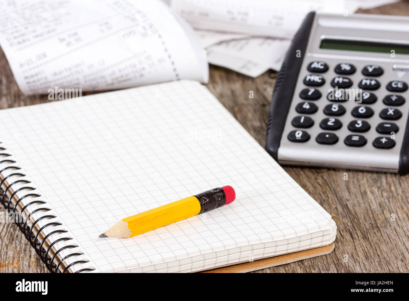 La circulation, calculatrice, coût, d'affaires, les traiter, transaction commerciale, Banque D'Images