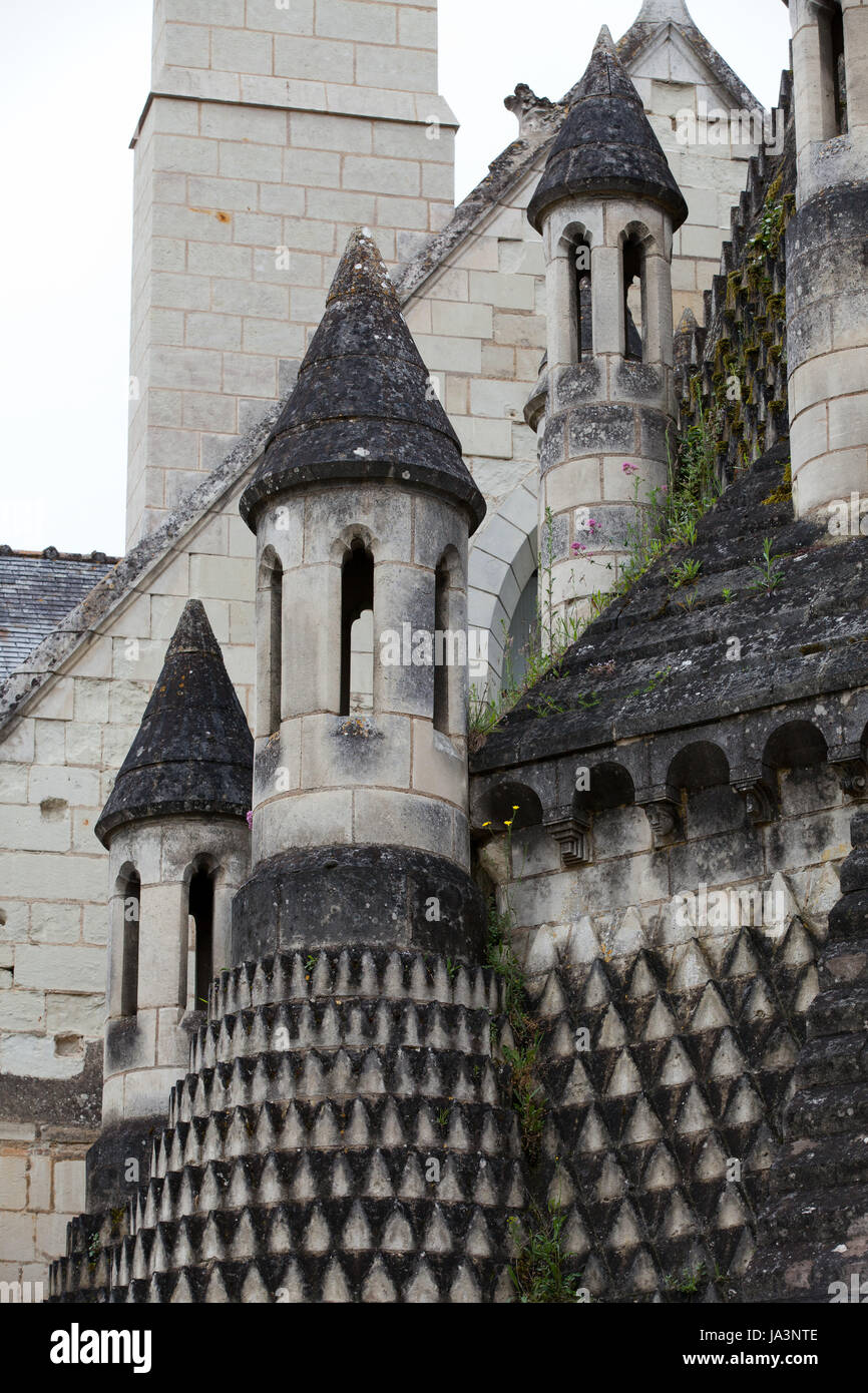 France, vallée, monastère, abbaye, fumée, tabac, fume, fume, tour, voyage, Banque D'Images