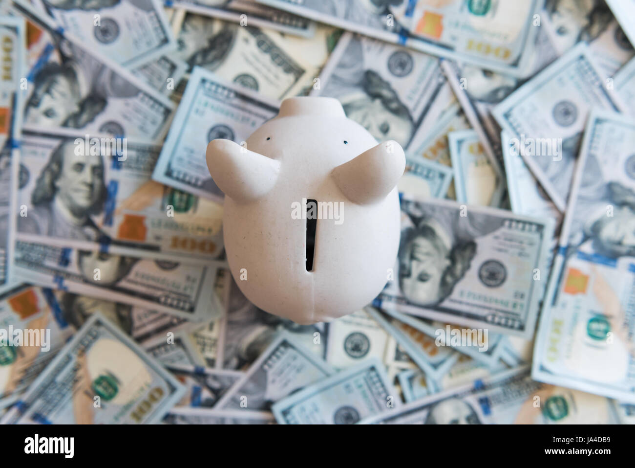 L'argent comptant et de porc Banque D'Images