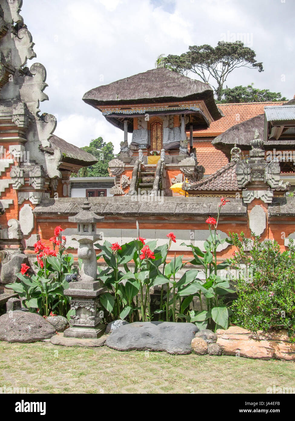 Temple de l'eau appelé Pura Ulun Danu Bratan à Bali, Indonésie Banque D'Images