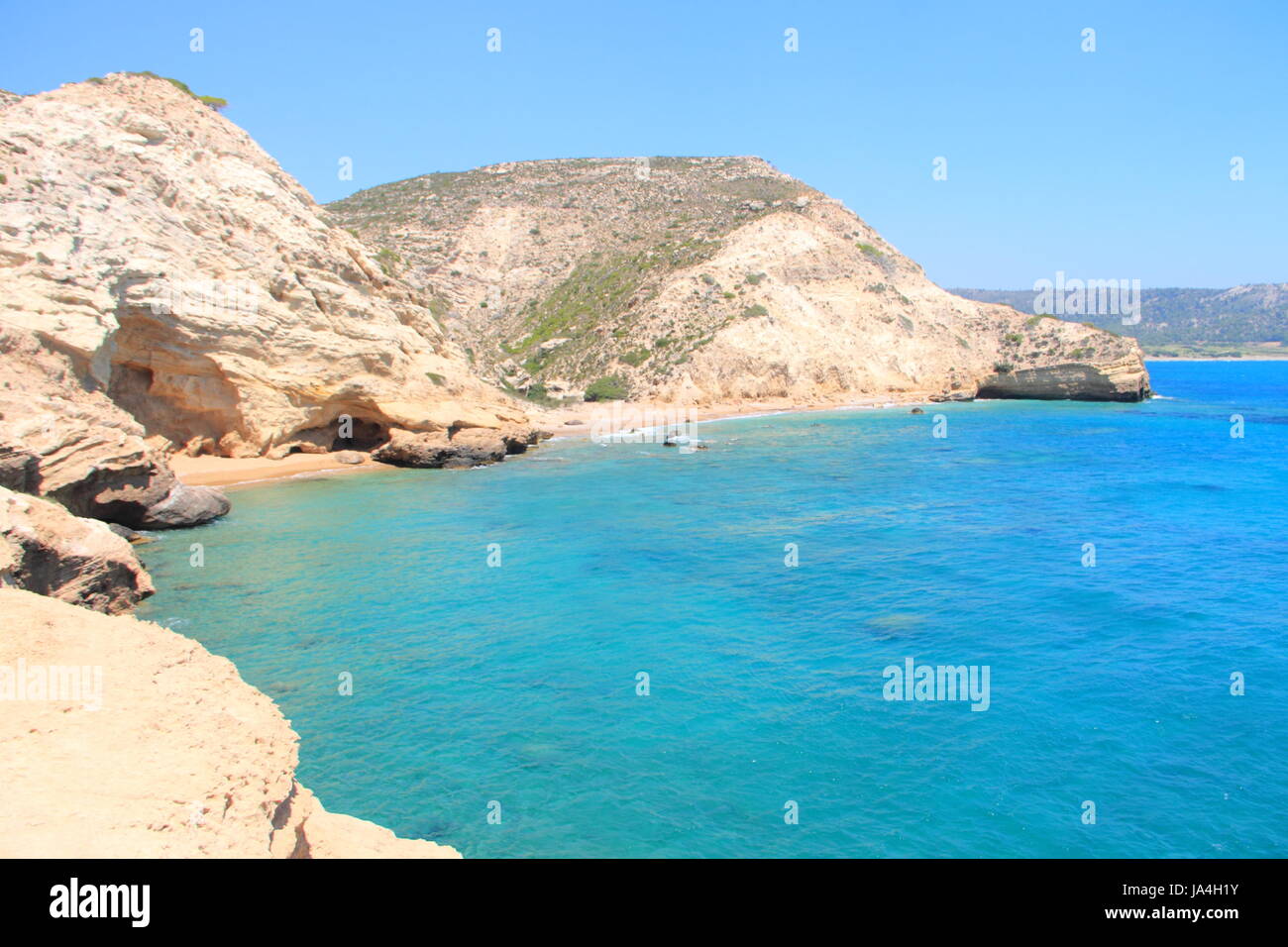 Horizon, maison de vacances, vacances, vacances, vacances, Grèce, plage, mer, l Banque D'Images