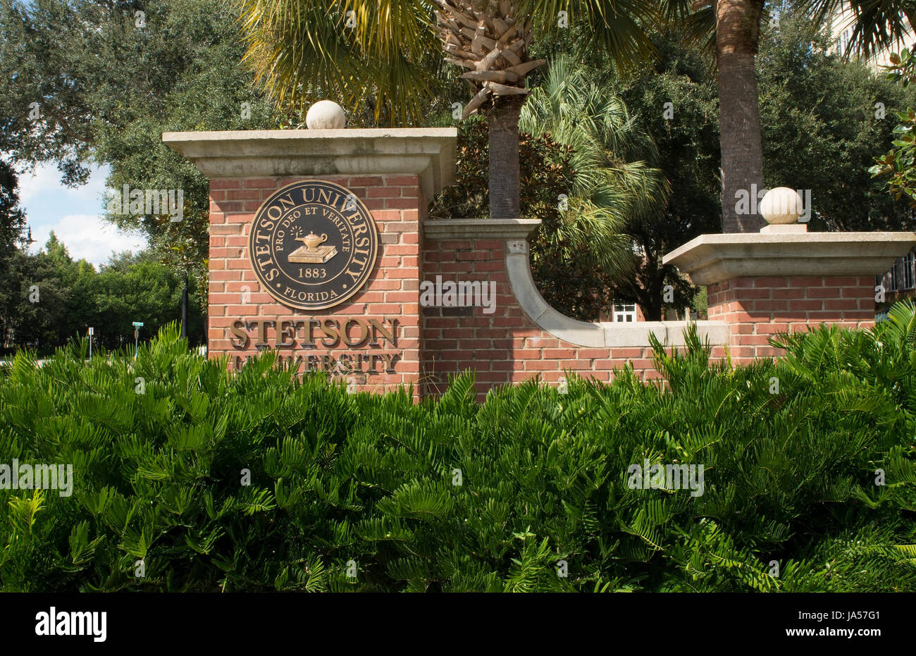 Deland Florida Stetson University college dans une petite ville de l'éducation, Banque D'Images