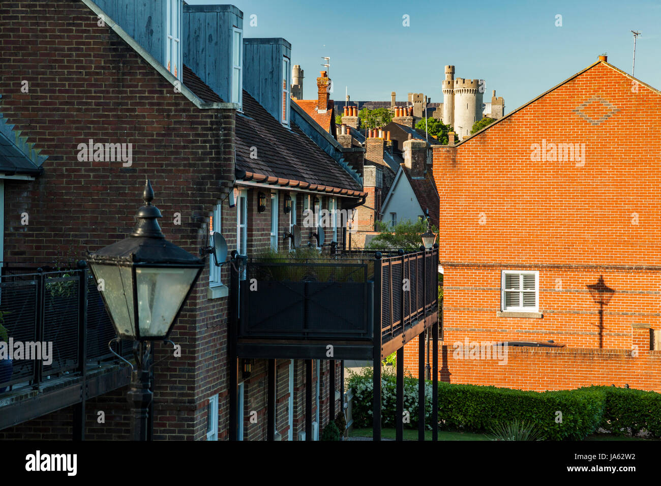 Après-midi de printemps à Arundel, West Sussex, Angleterre. Banque D'Images