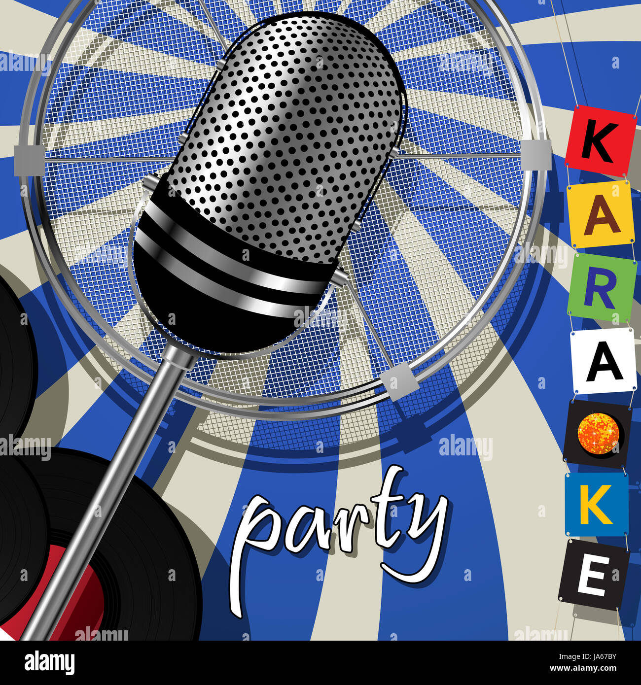 Soirée disco, objet, animation, concert, musique, son, musique, art, modèle, Banque D'Images