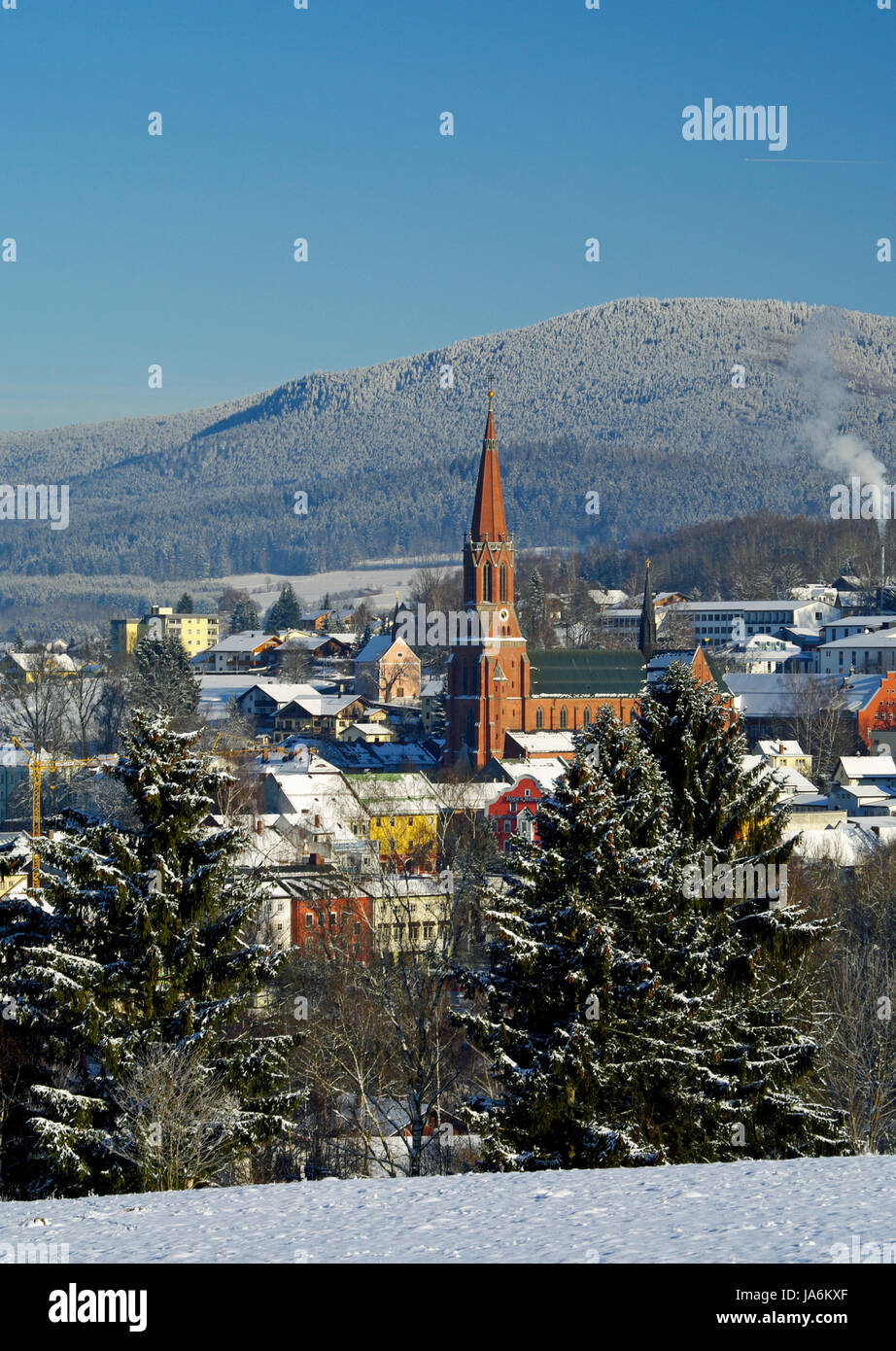 L'hiver à zwiesel Banque D'Images