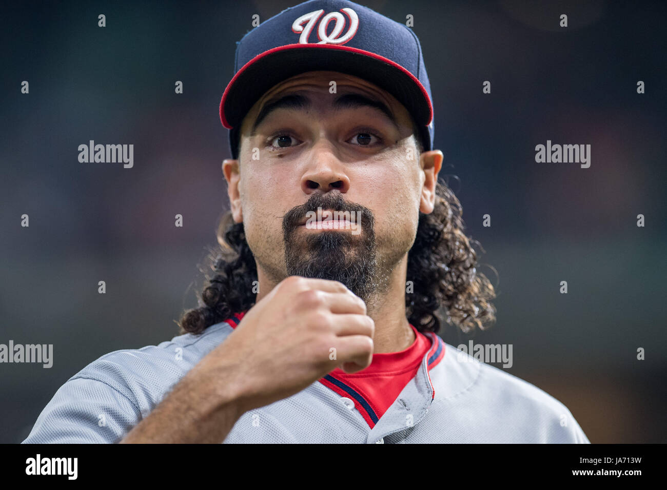 23 août 2017 : Washington Nationals de troisième but Anthony Rendon (6) pendant un match entre les Astros de Houston et les Nationals de Washington au Minute Maid Park de Houston, TX. Les Astros a gagné le match 6-1...Trask Smith/CSM Banque D'Images