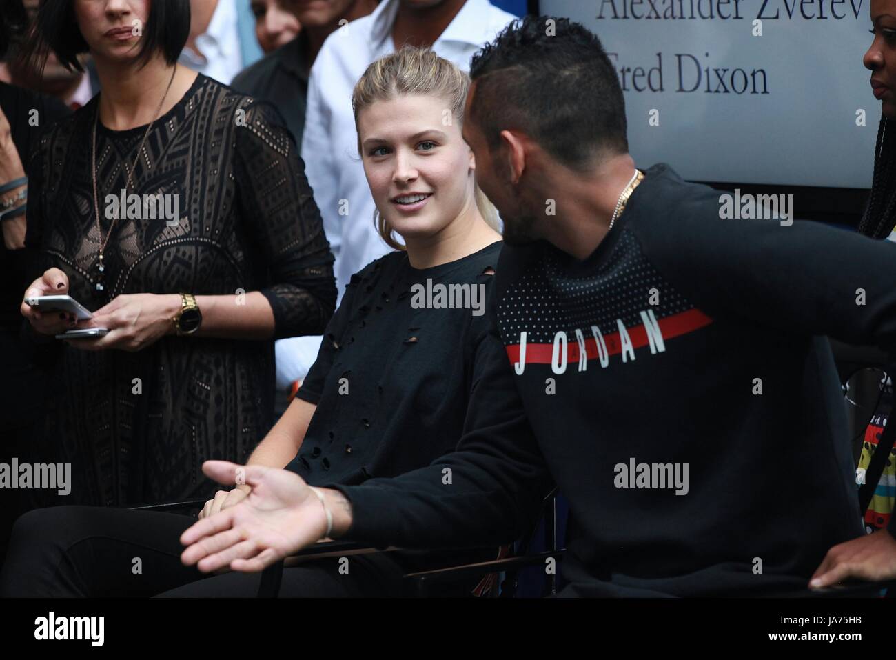 New York, NY, USA. Août 24, 2017. Eugénie Bouchard au 2017 New York Palace Lotte Lotte sur invitation à New York Palace le 24 août 2017 dans la ville de New York. Crédit : Diego Corredor Punch/media/Alamy Live News Banque D'Images