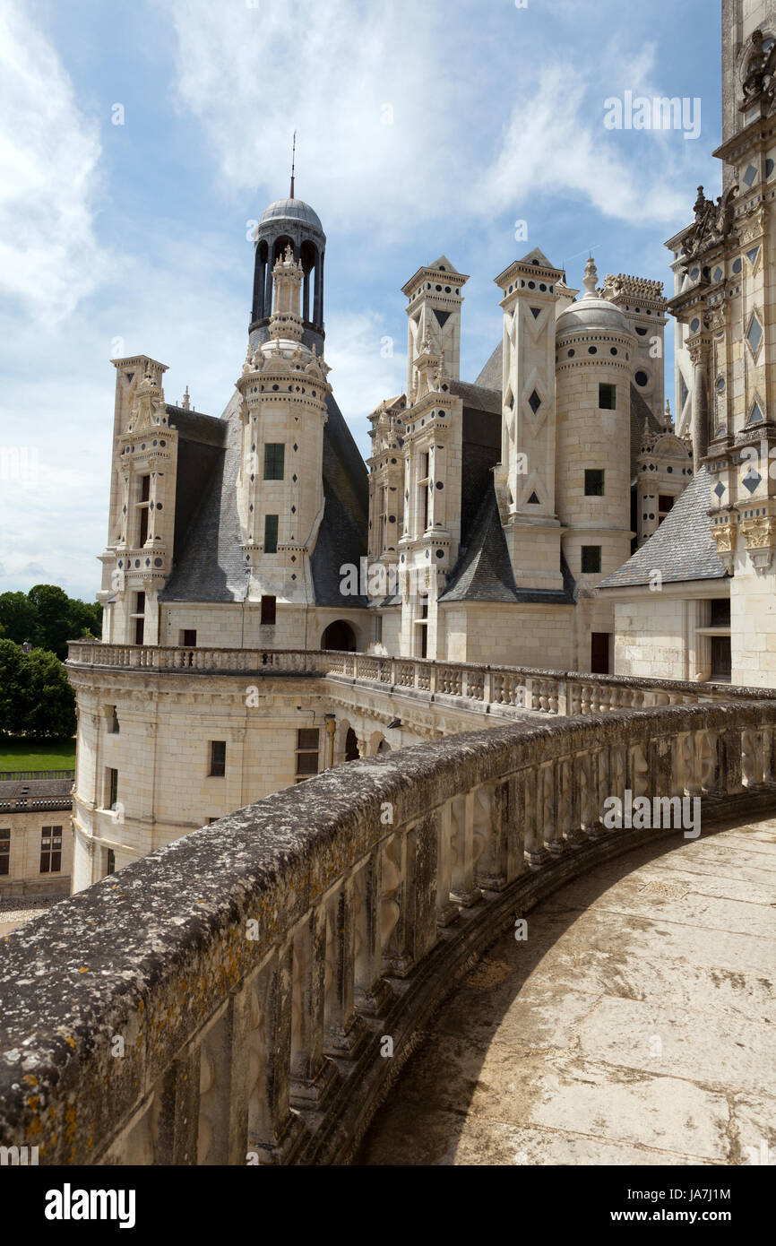 France, vallée, château, Château, tour, historique, grand, grand, énorme, Banque D'Images
