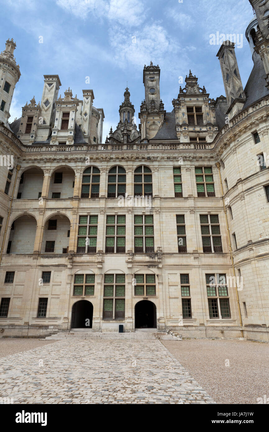 France, vallée, château, Château, tour, historique, grand, grand, énorme, Banque D'Images