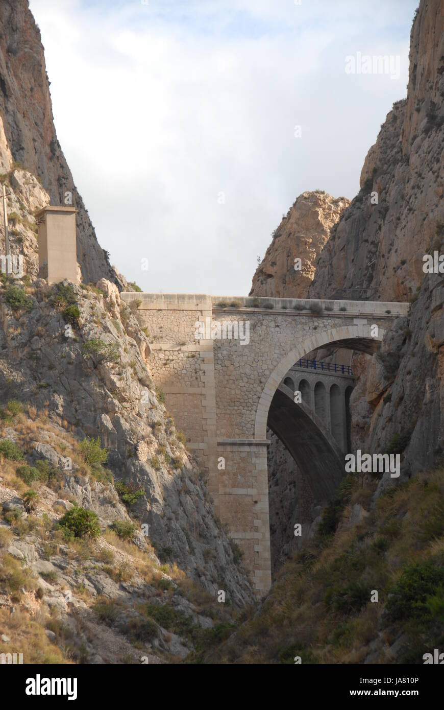 Road bridge - pont de chemin de fer - Calpe - Calpe - Espagne Banque D'Images