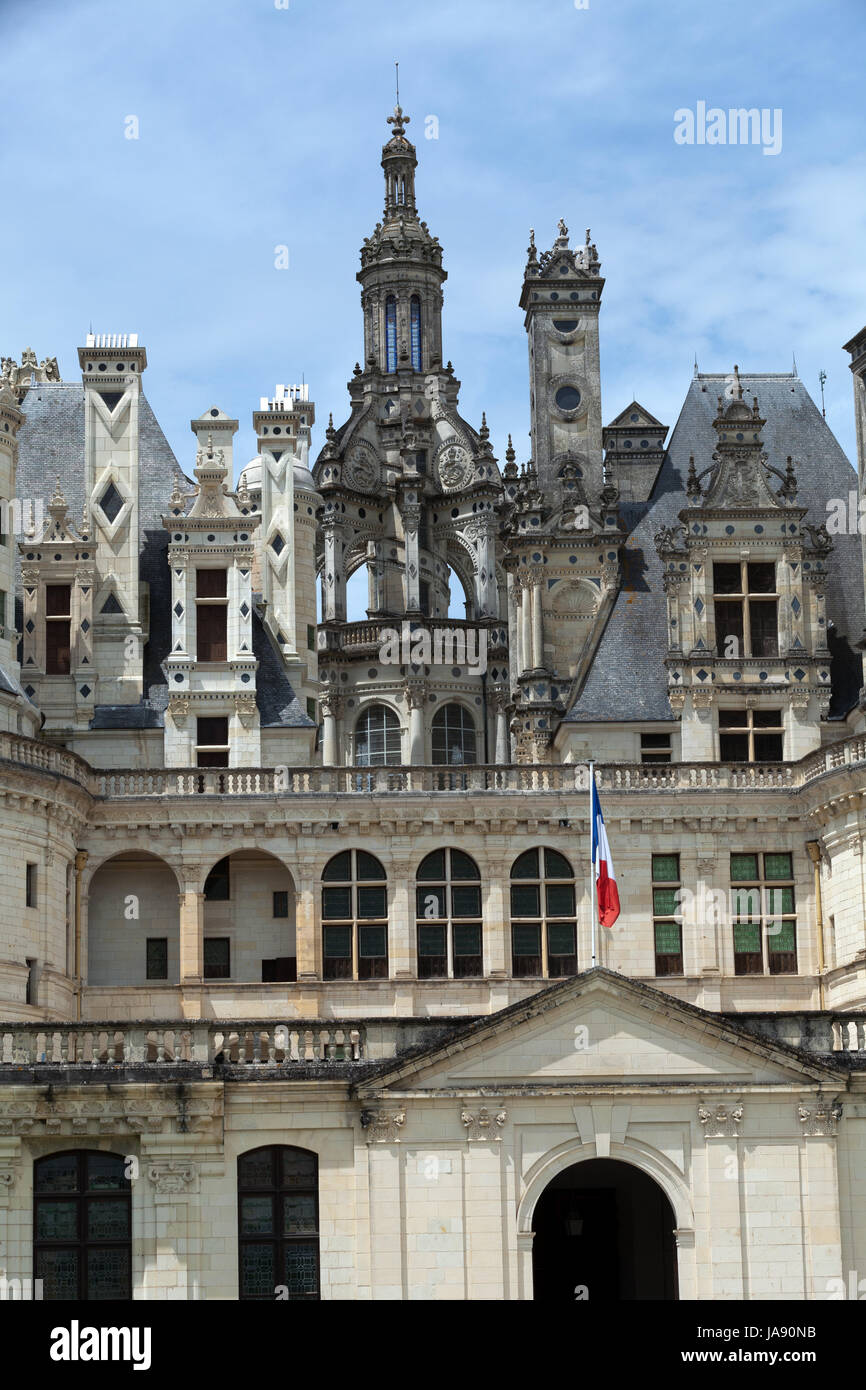 France, vallée, le style de la construction, de l'architecture, de style architectural, Banque D'Images