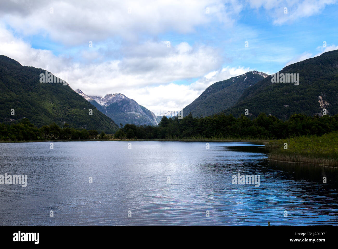 L'un des beau lac sur Carretera Austral Banque D'Images
