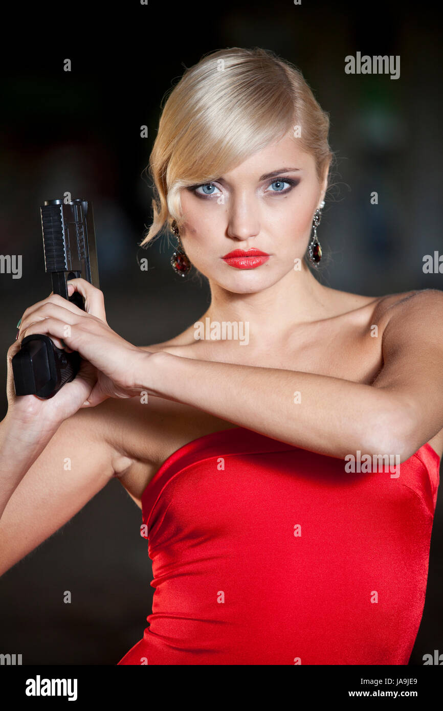 Danger, femme, belle, beauteously, nice, fashion, femme, colorés, Banque D'Images